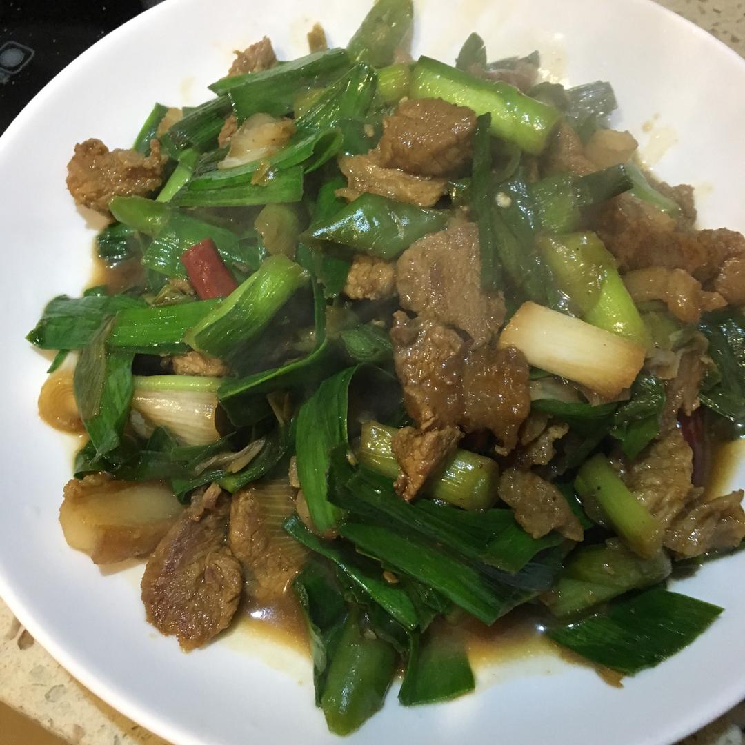 蒜苗炒肉