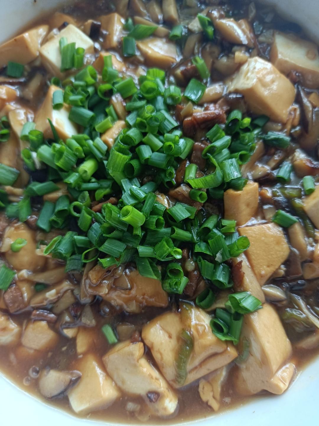 超级下饭的香菇肉沫豆腐