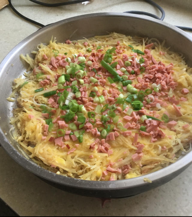 土豆丝鸡蛋饼