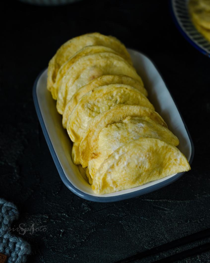 棒棒糖宝子做的虾仁蛋饺