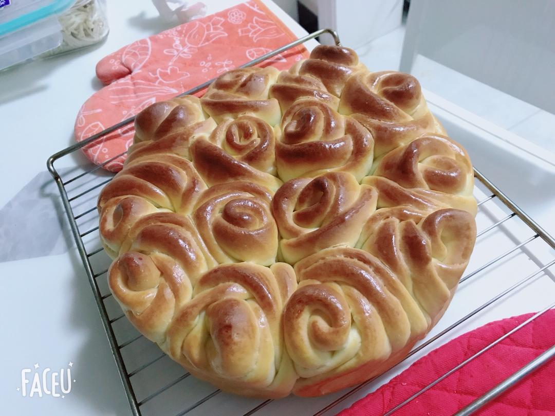 玫瑰花面包