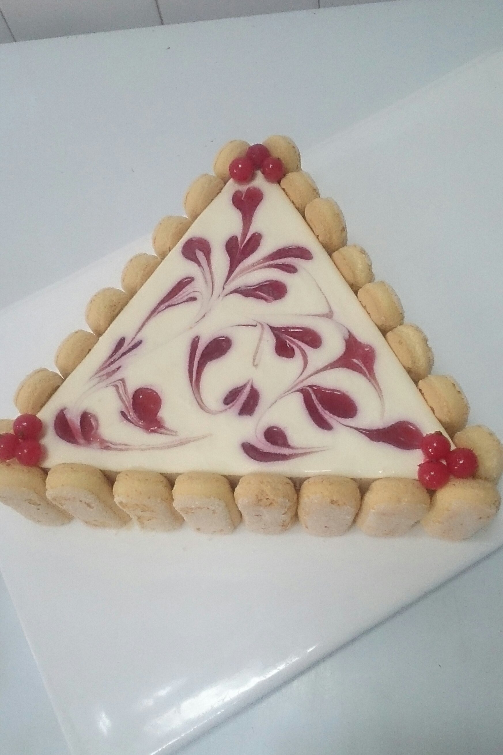 树莓冻芝士蛋糕
