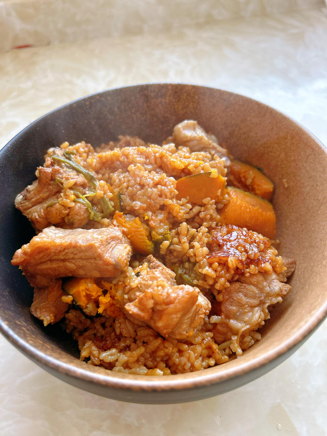 南瓜排骨饭（电饭锅版）