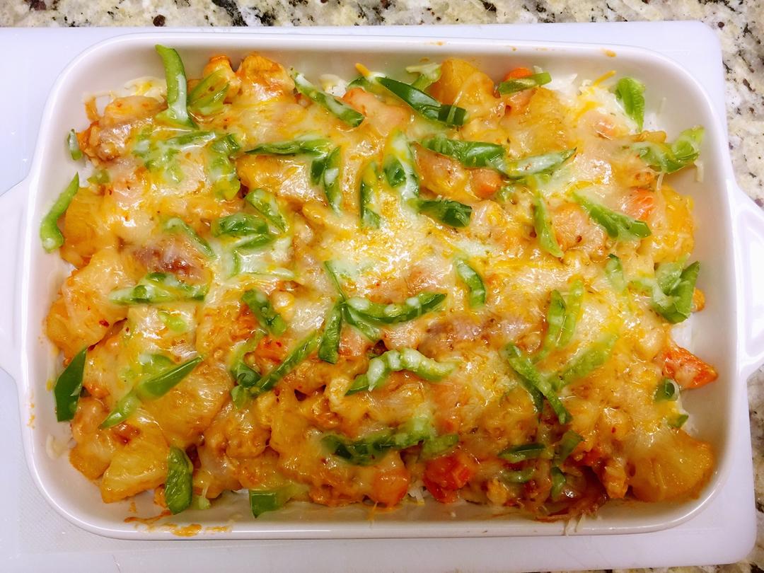 番茄鸡肉浓情焗饭【两人份】