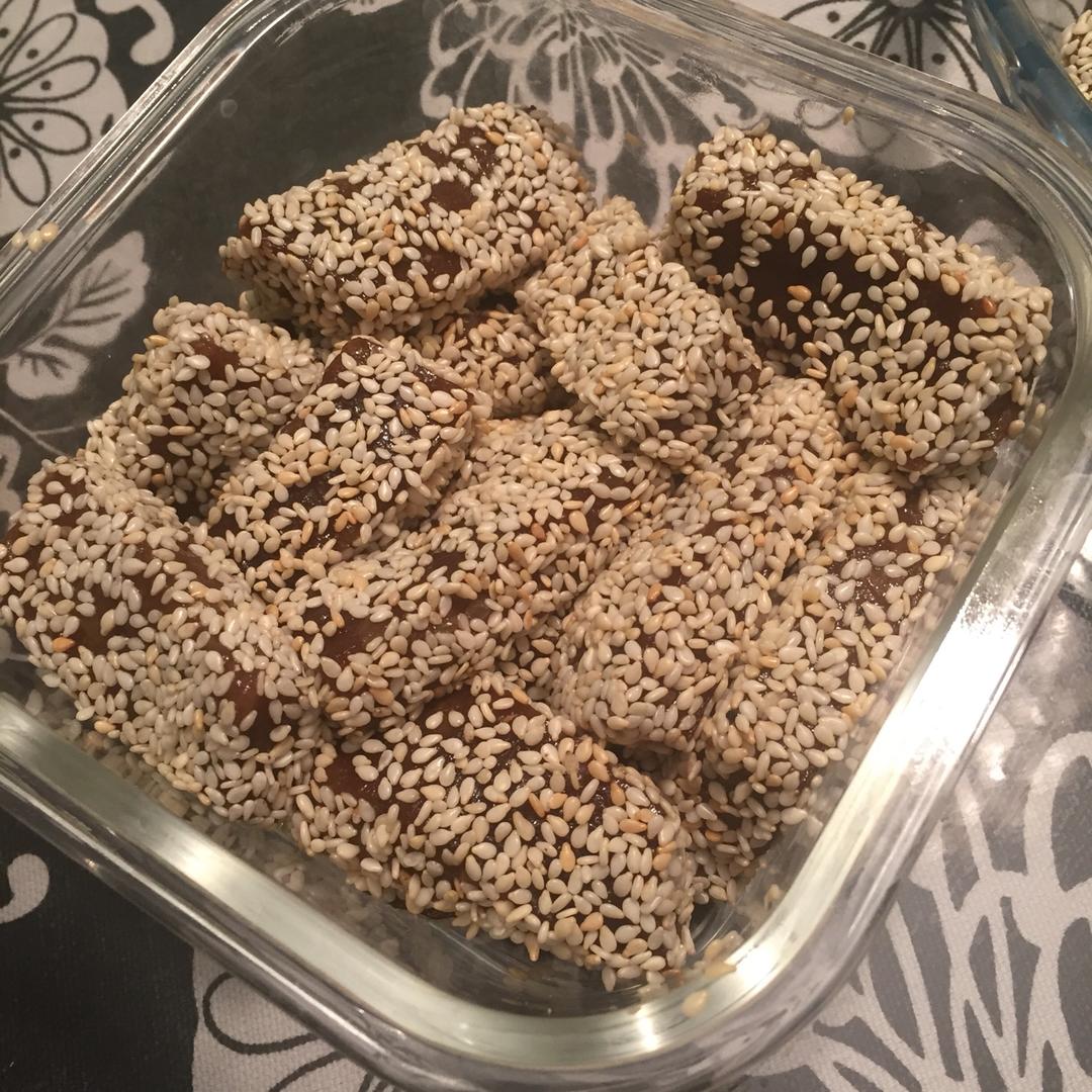 红糖芝麻年糕的做法