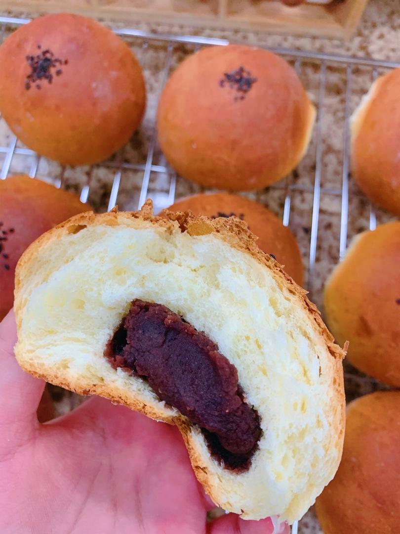 烤豆沙包 餐包 上学早餐 附细节视频详解