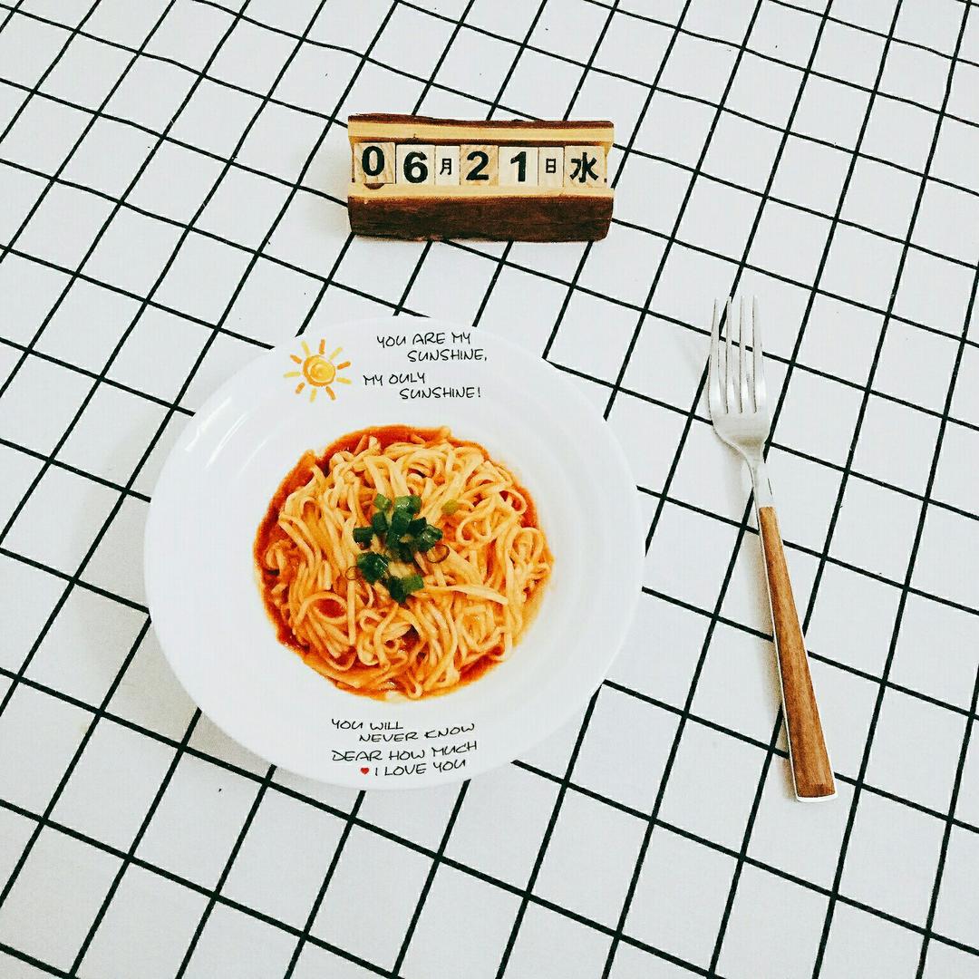 西红柿鸡蛋打卤面（拌面）