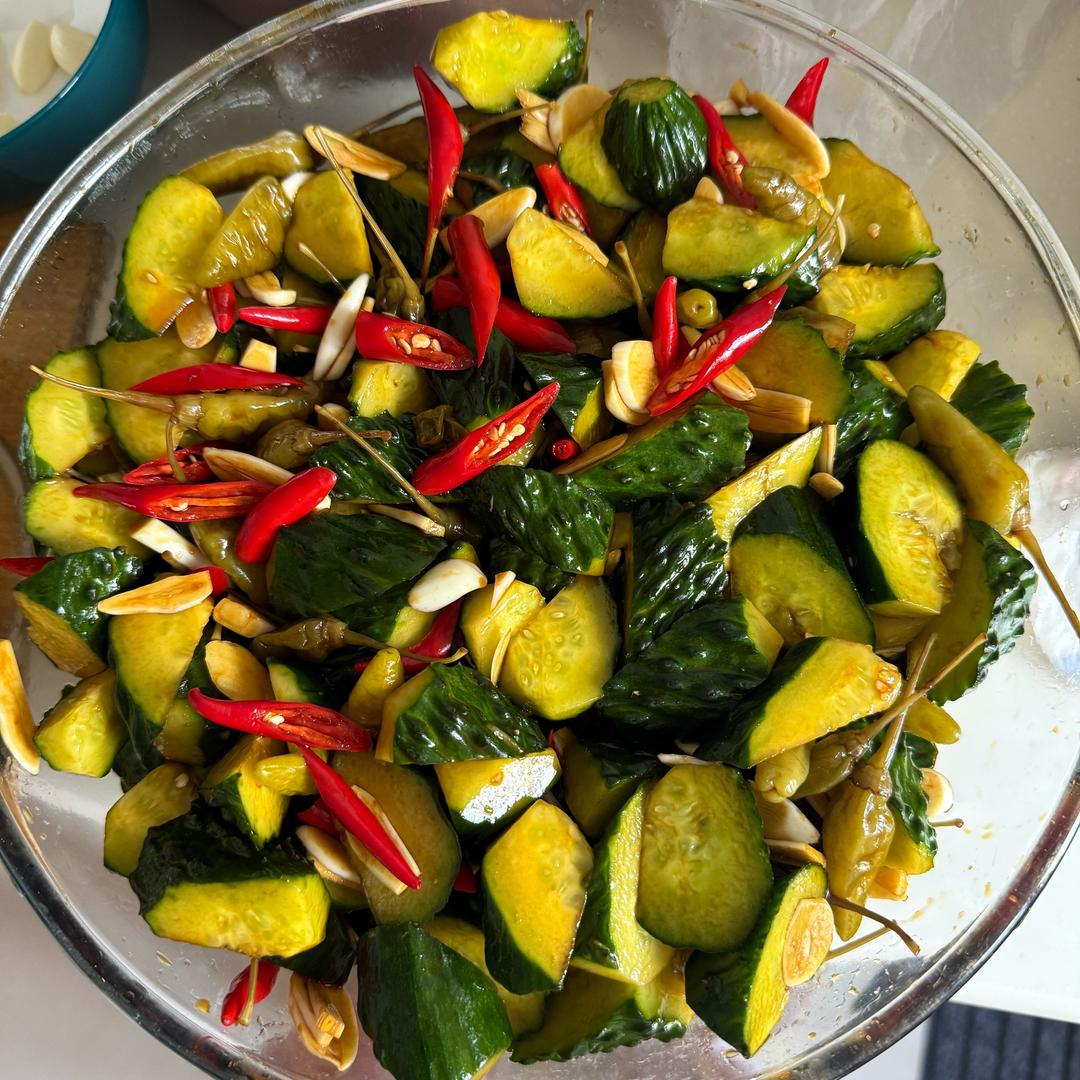 超级美味又简单的腌黄瓜