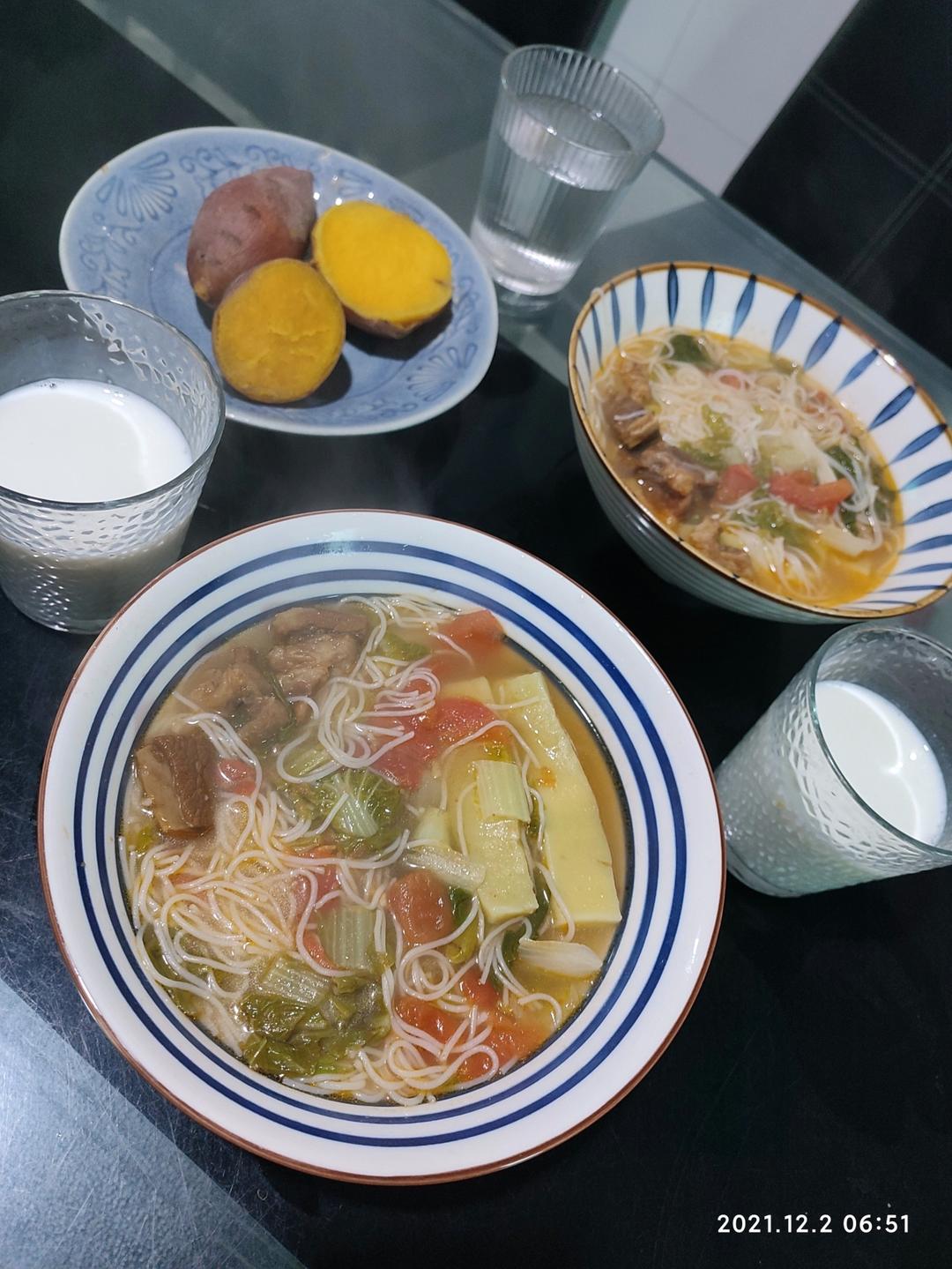 读书郎们的早餐