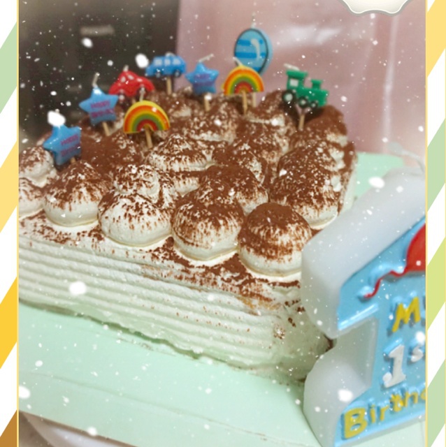 宝贝一周岁生日蛋糕！