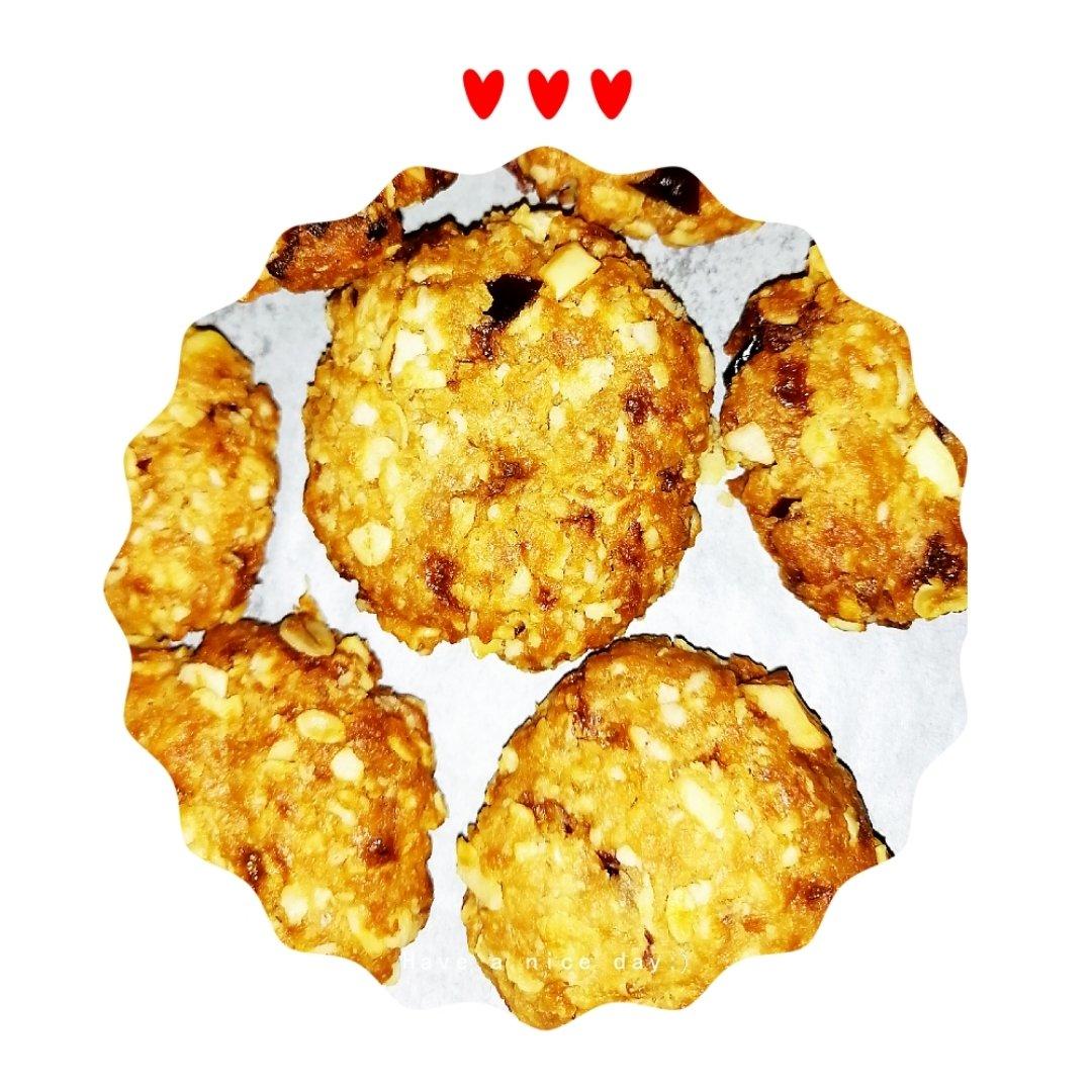 红糖椰子油燕麦饼干