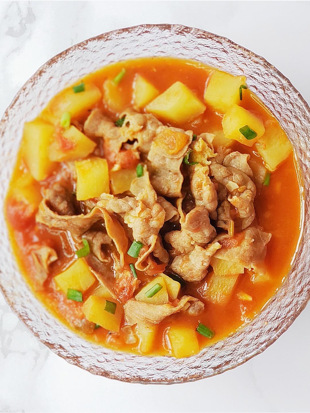 番茄土豆肥牛卷~ 酸爽开胃 拌饭神器