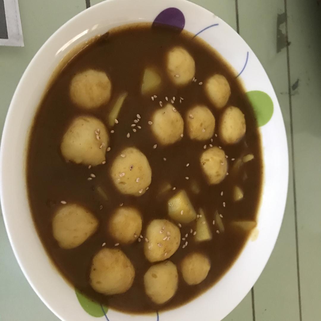 咖喱鱼丸（无油）