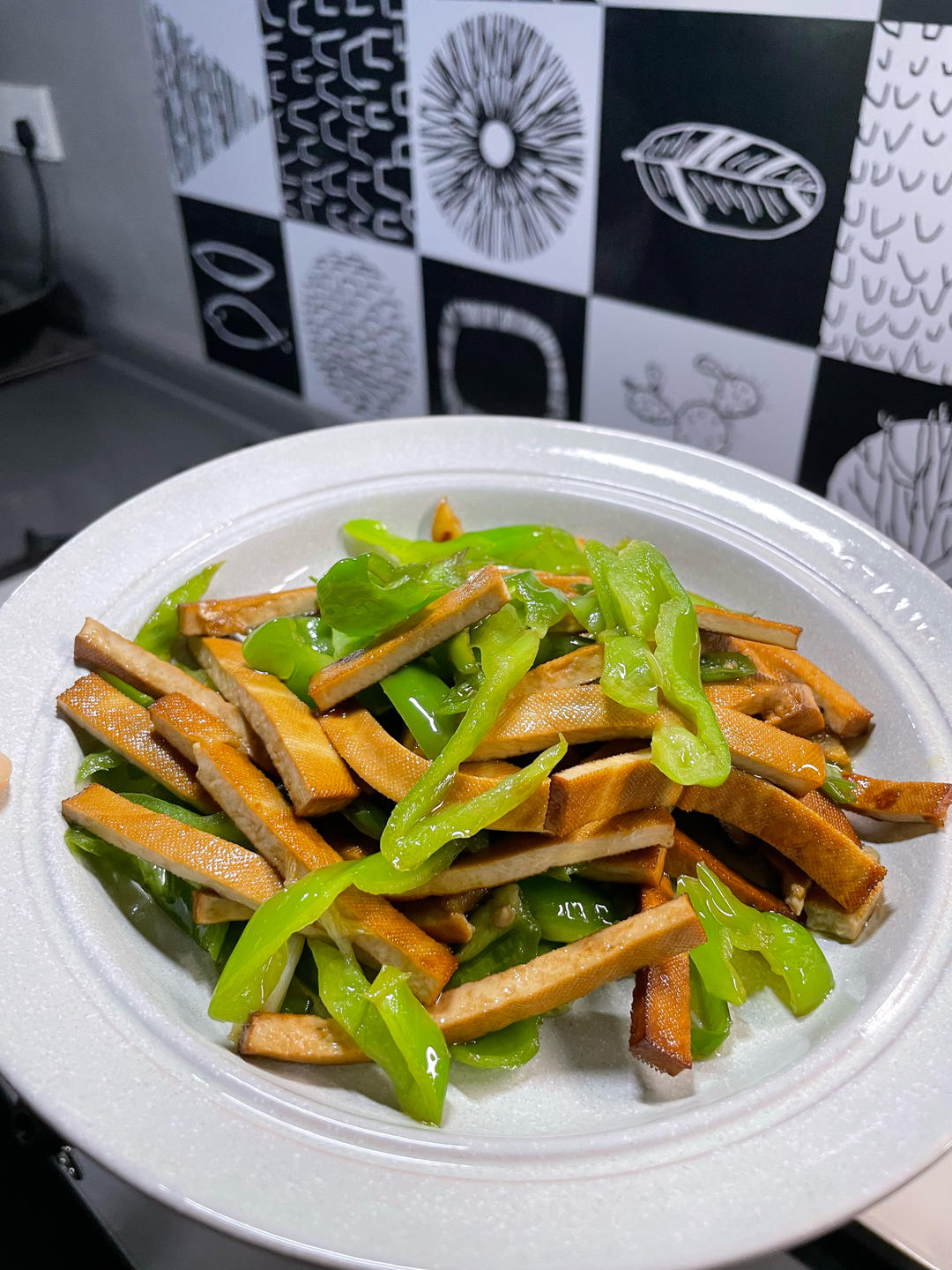 一学就会的青椒豆干的做法