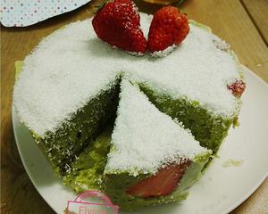 草莓红豆抹茶冻芝士蛋糕的做法 步骤3