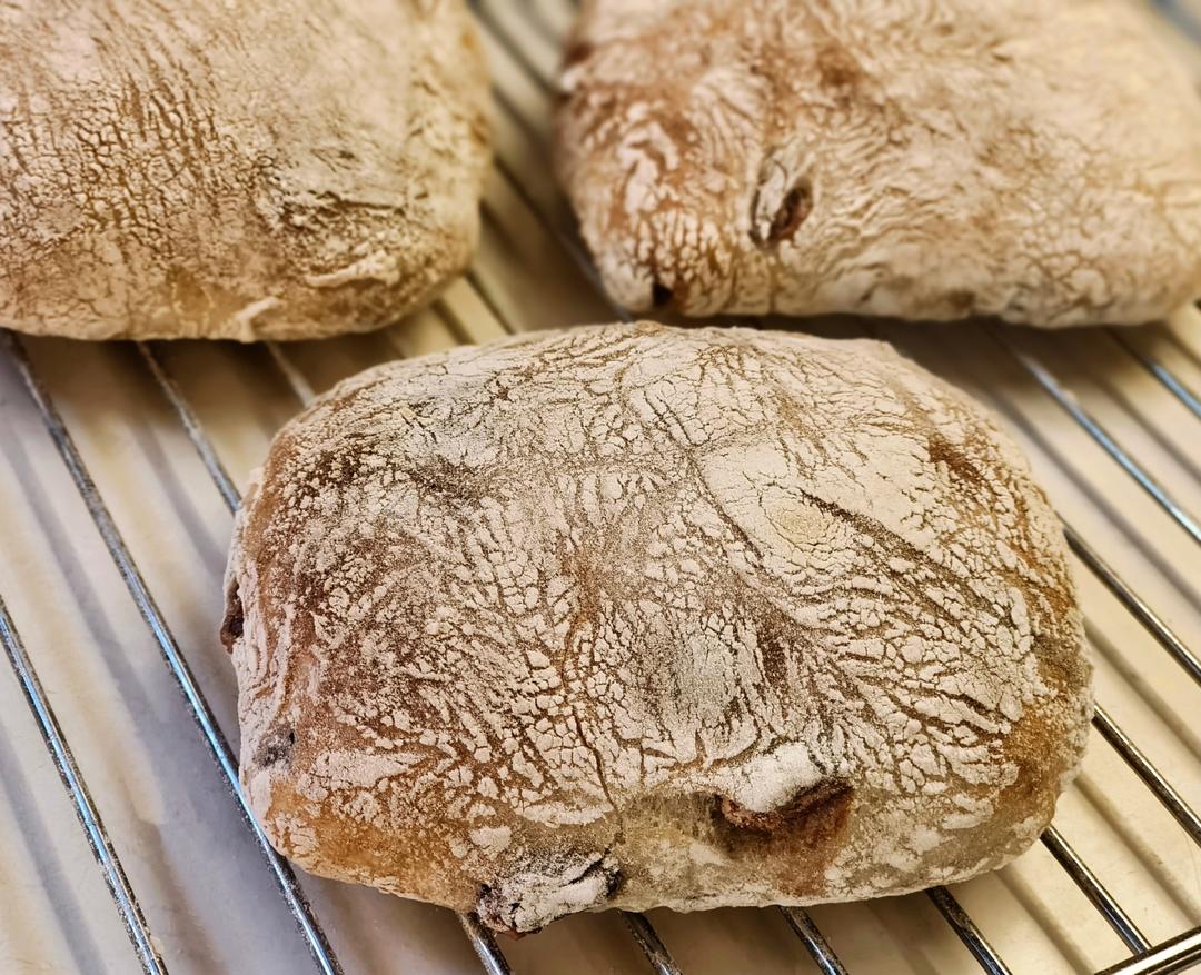 【ciabatta】家庭版恰巴塔，软乎乎的拖鞋面包
