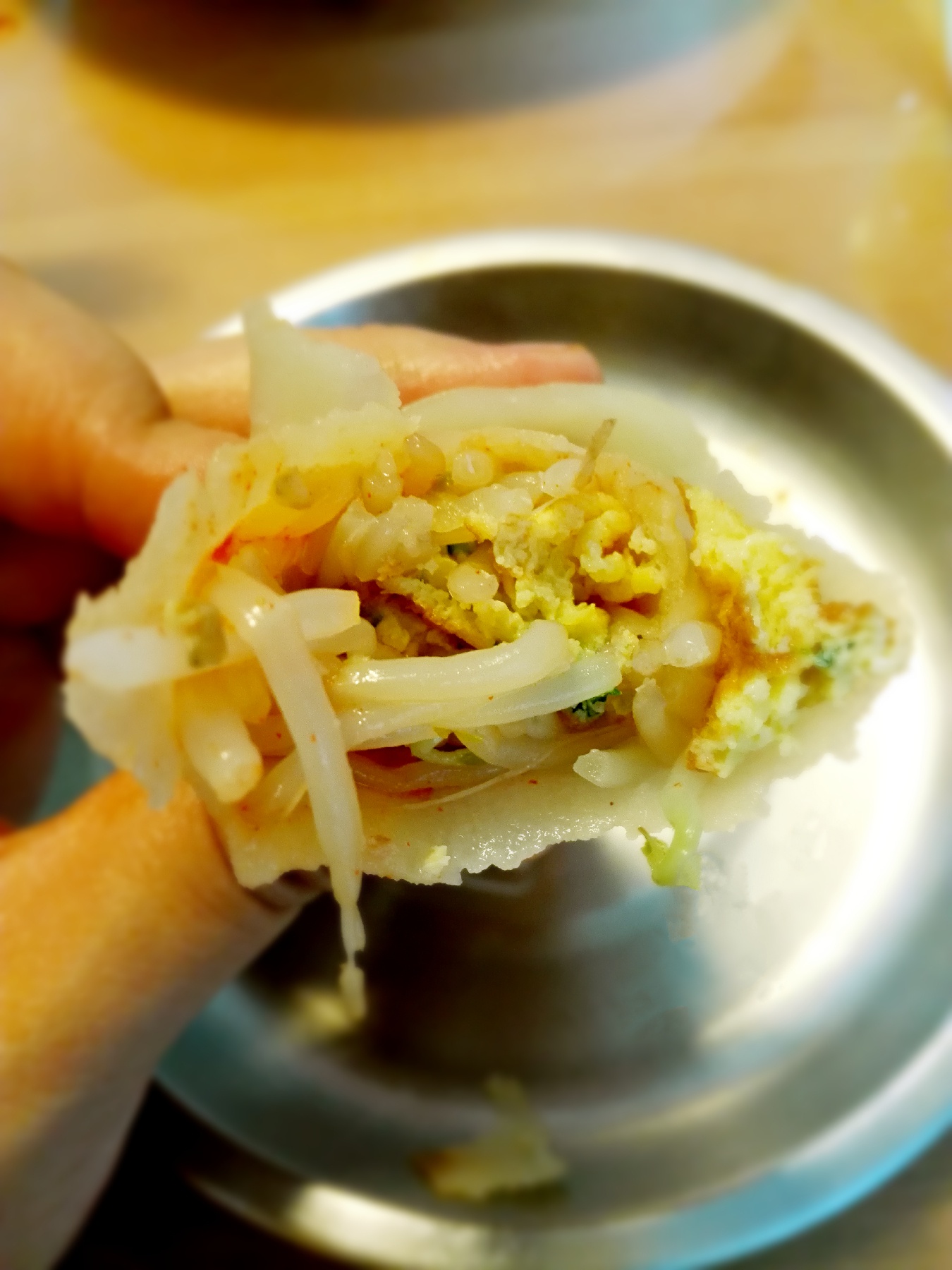 五彩素春饼