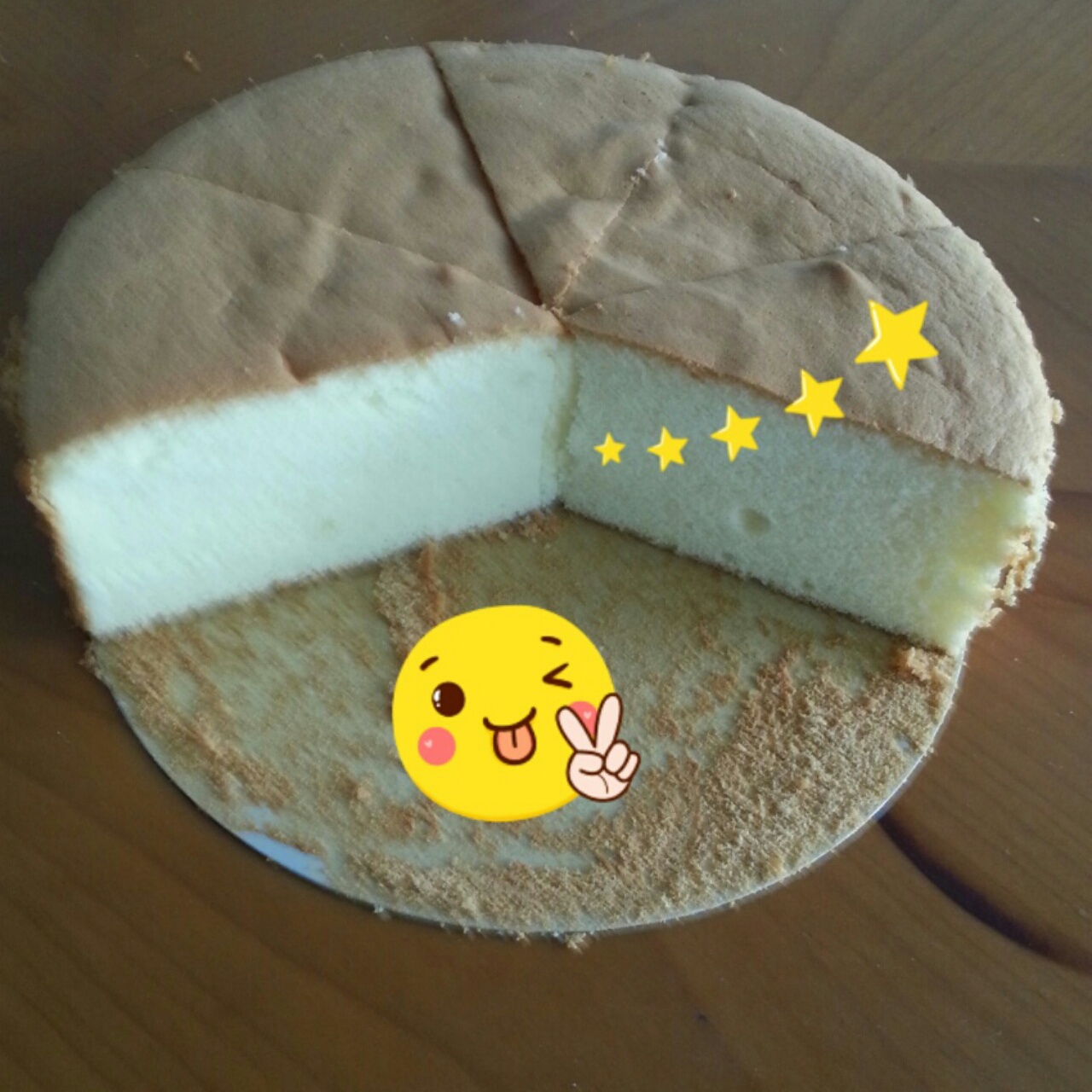 超好记八寸戚风蛋糕（后蛋法）