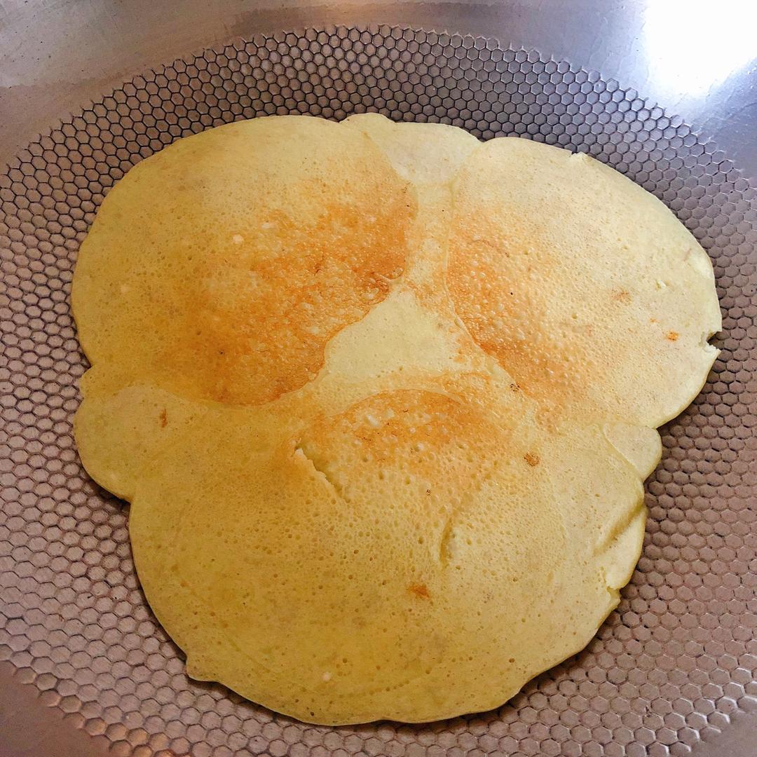 香蕉牛奶鸡蛋饼——免糖少油版
