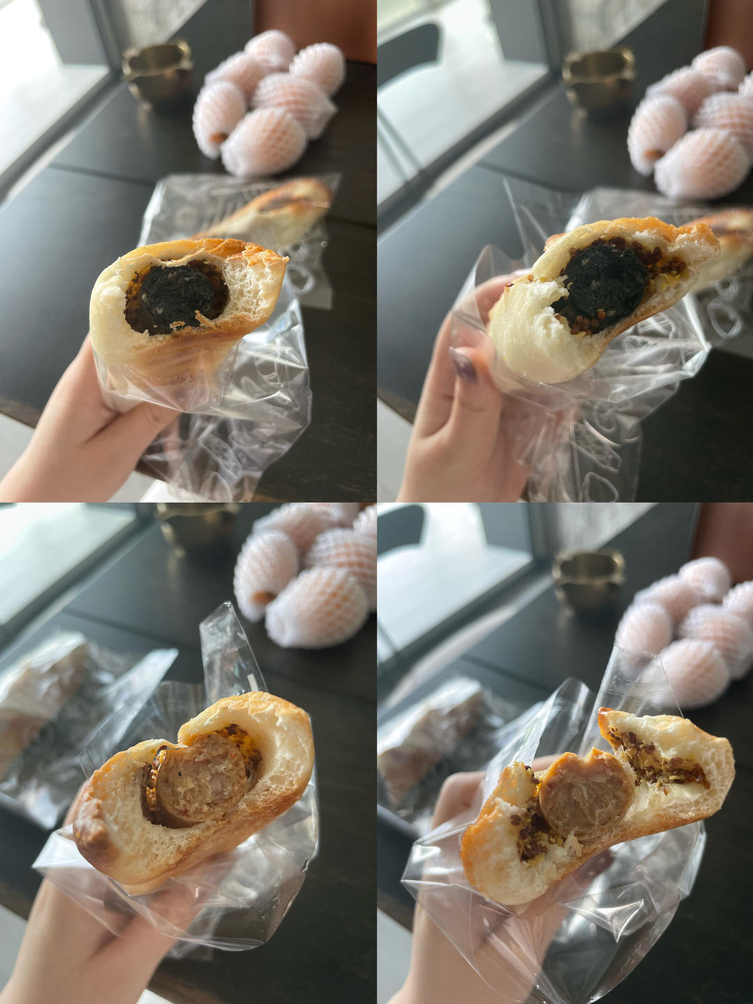 治愈甜腻的｜法式芥末籽香肠面包