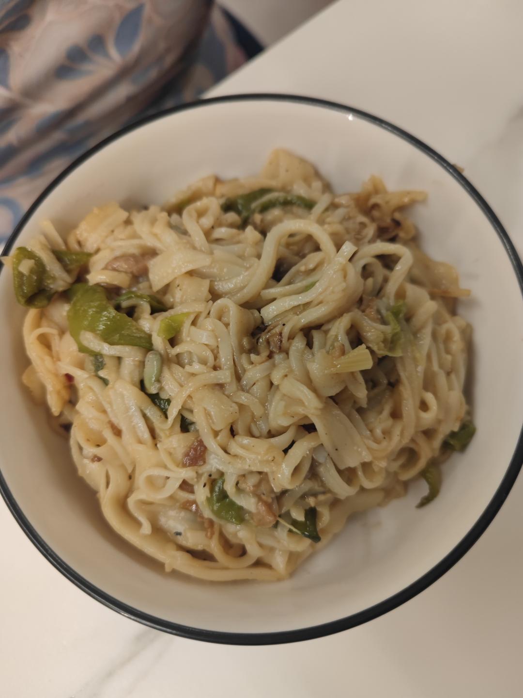 地道老北京扁豆焖面 豆角焖面 太好吃小心吃撑哦