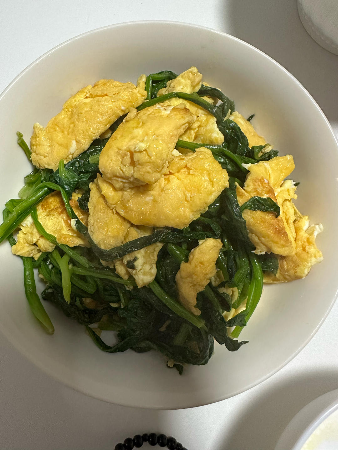 菠菜炒鸡蛋