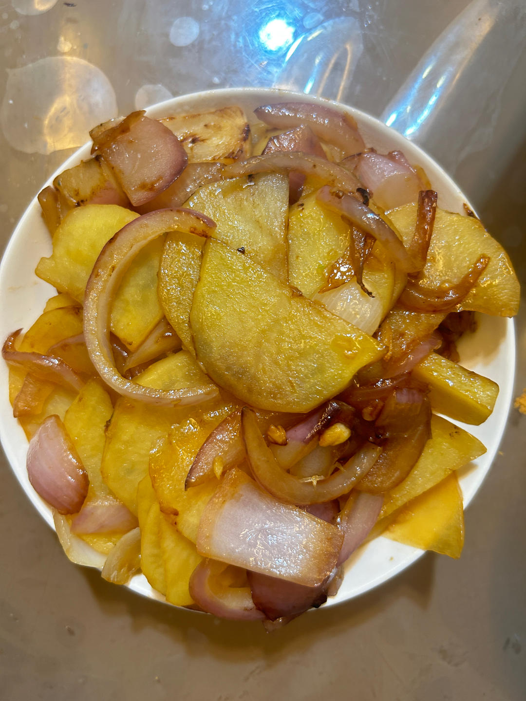 香喷喷的洋葱土豆片