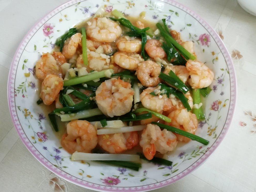 葱爆虾仁