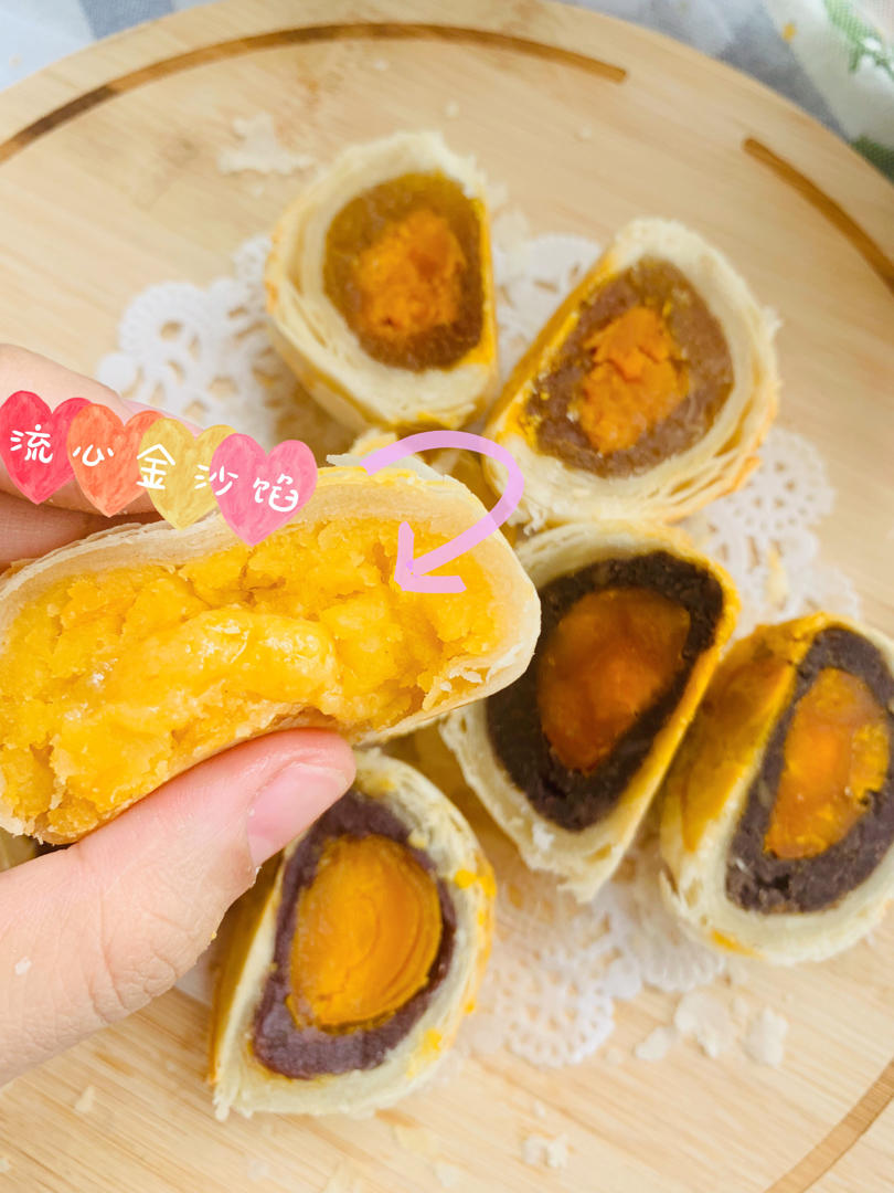 酥皮流心月饼——松下NU-JK200W蒸烤箱食谱