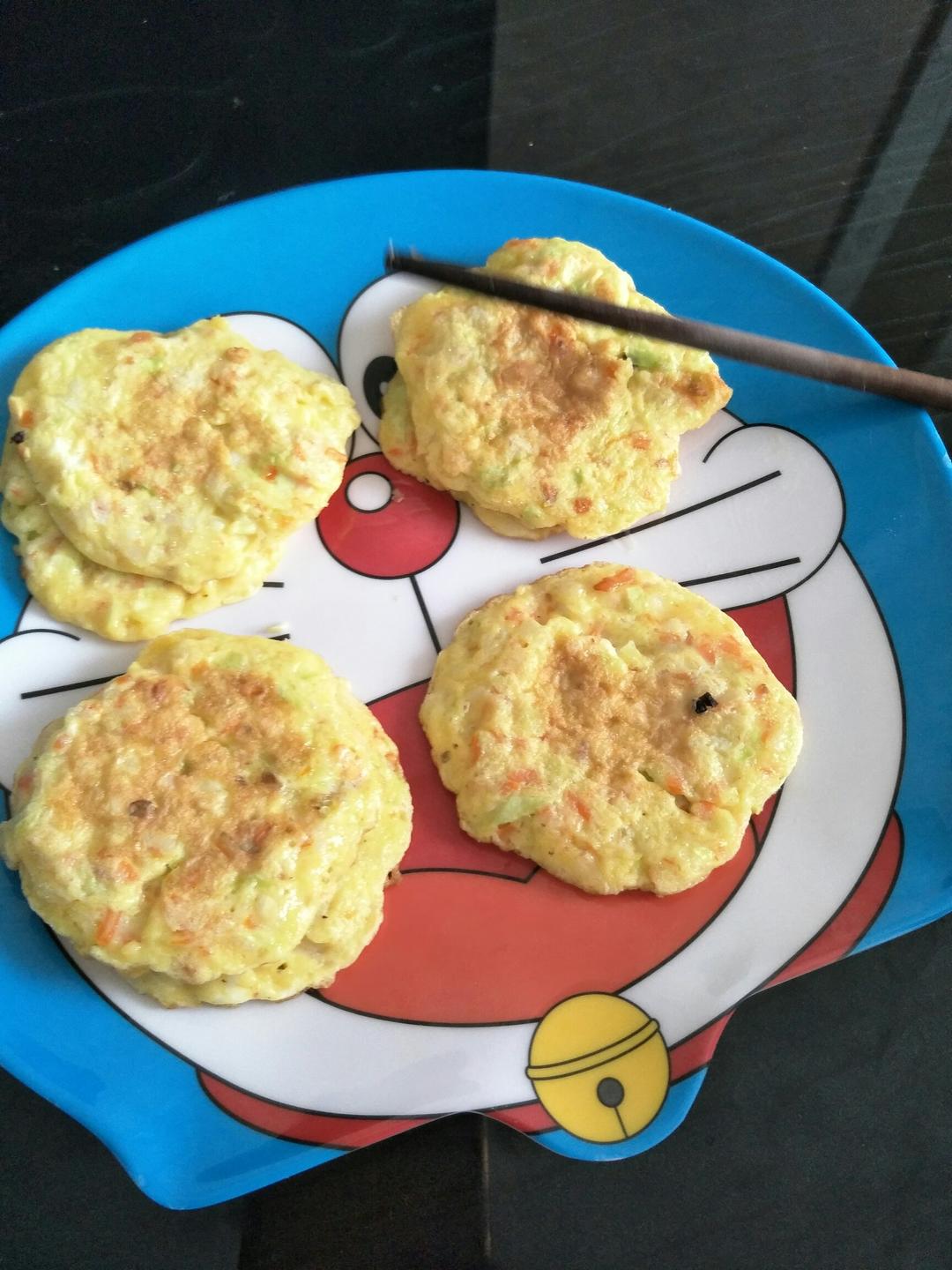 宝宝早餐蔬菜鸡蛋饼