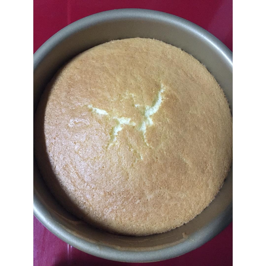 6寸原味戚风蛋糕