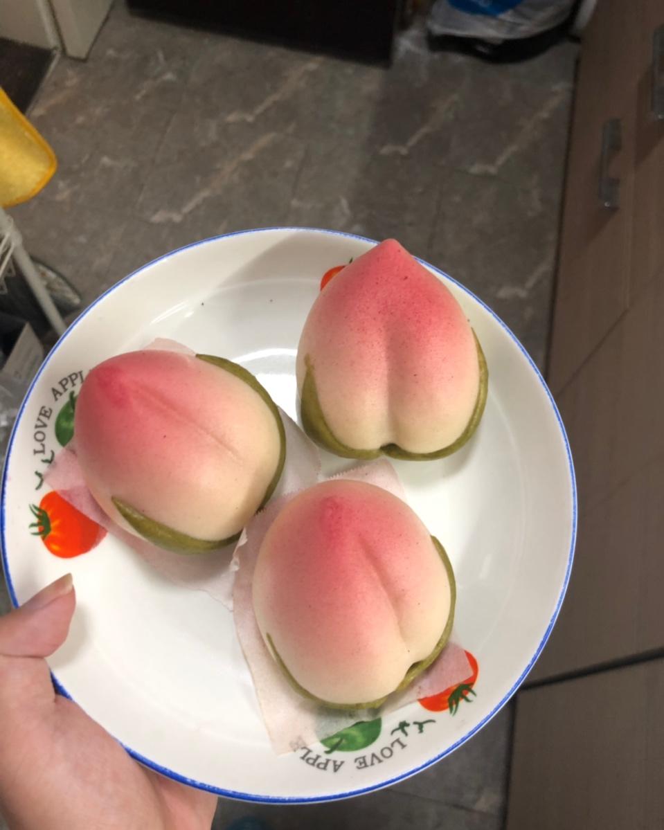 发酵面团-用一根筷子做寿桃包