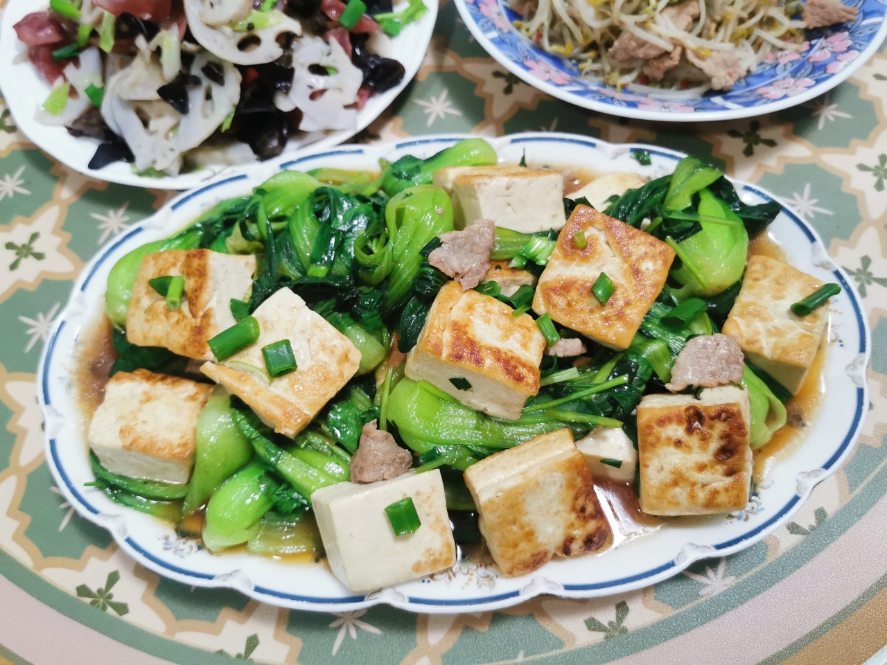 上海青烧豆腐的做法
