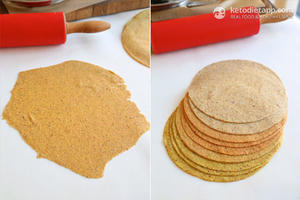 墨西哥玉米饼万用卷饼皮丨低碳生酮KETO的做法 步骤6