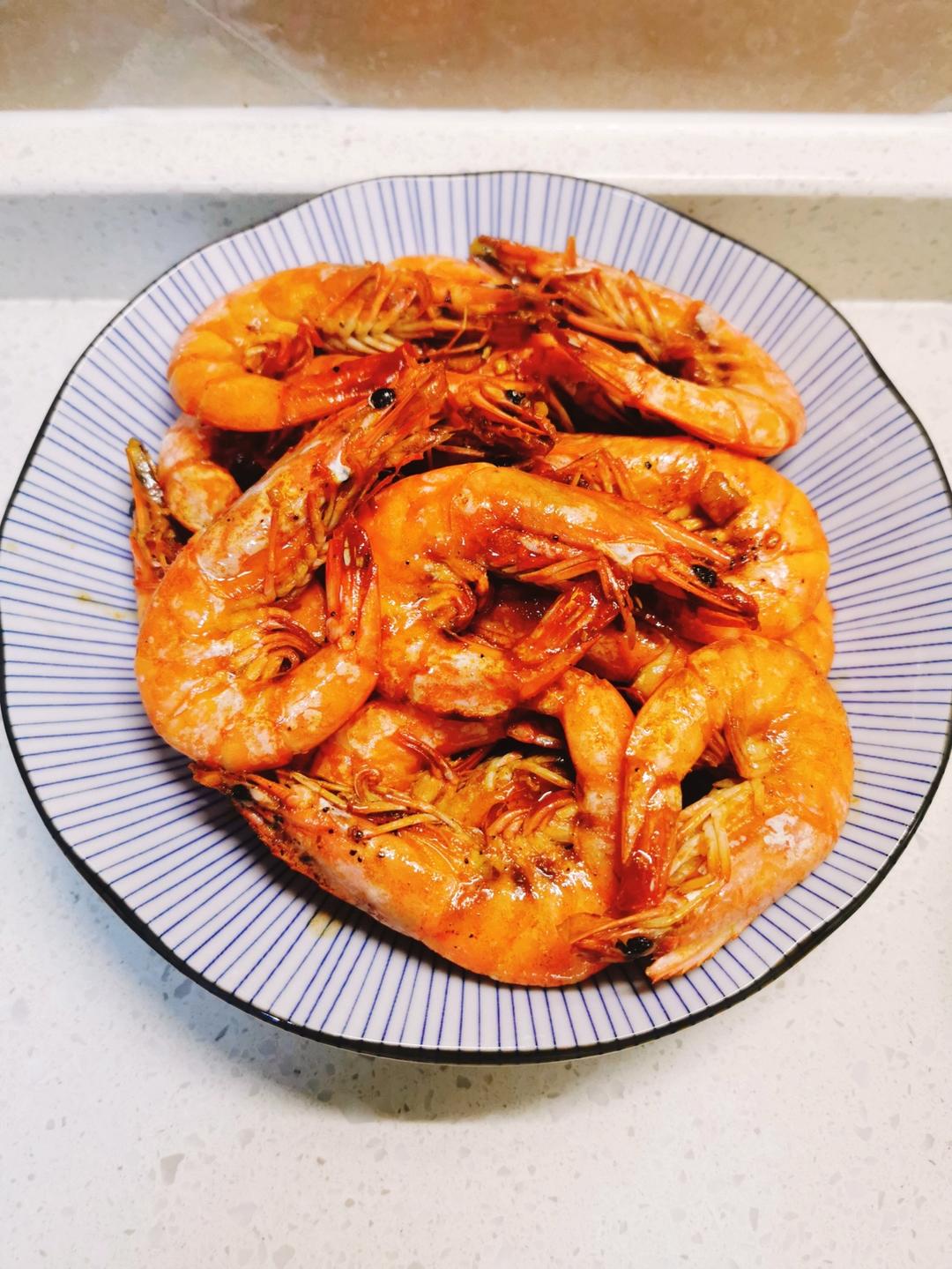 干烧大虾（黑虎虾）