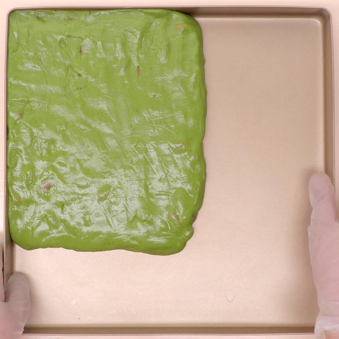 抹茶杏仁牛轧糖的做法 步骤3