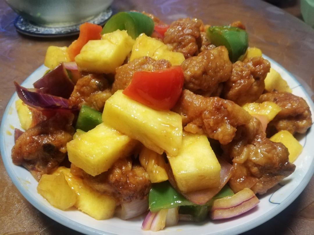 超级下饭的菠萝咕咾肉鸡肉版