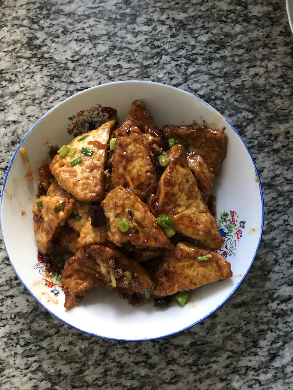 焖煎豆腐