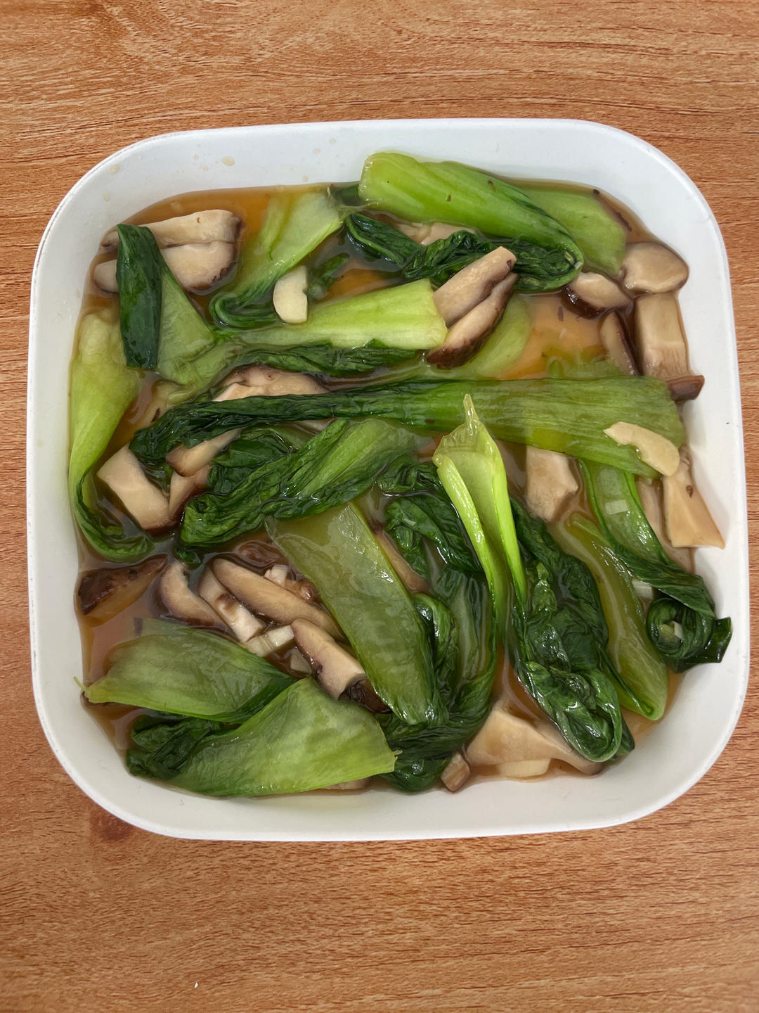 上海青炒香菇