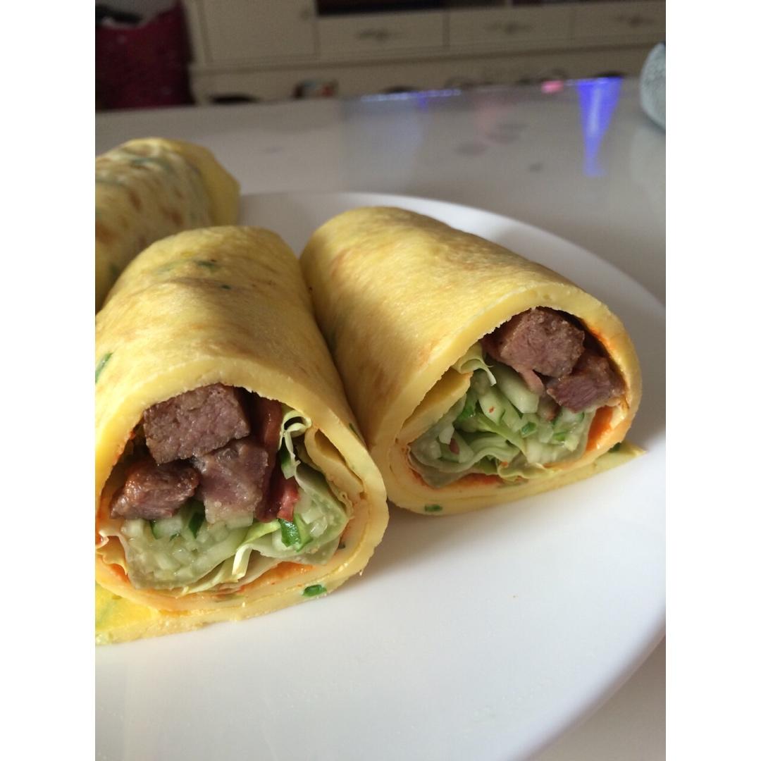 【鸡蛋卷饼】
