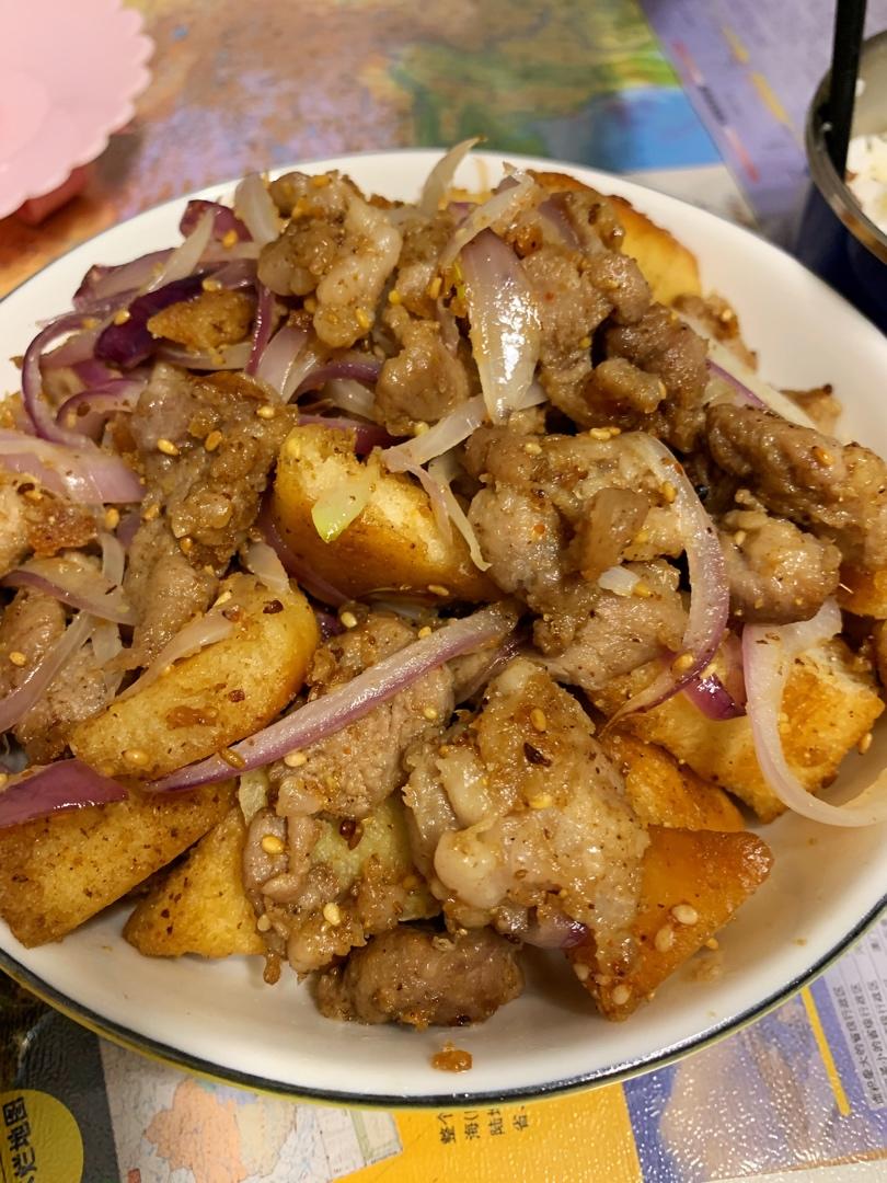 香辣可口的——油炸小羊肉串