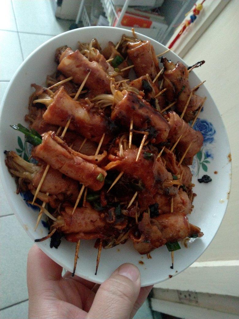 金针菇培根卷
