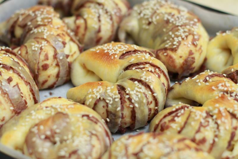 毛毛虫面包（豆沙）