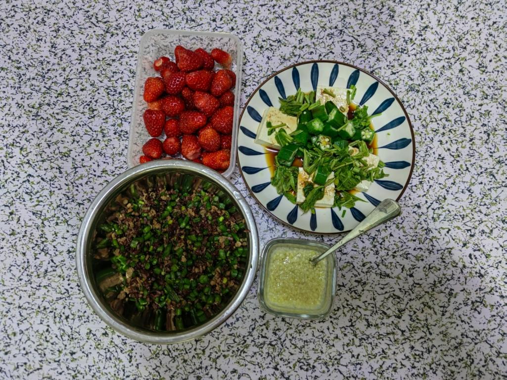 豇豆肉沫炒饭的做法