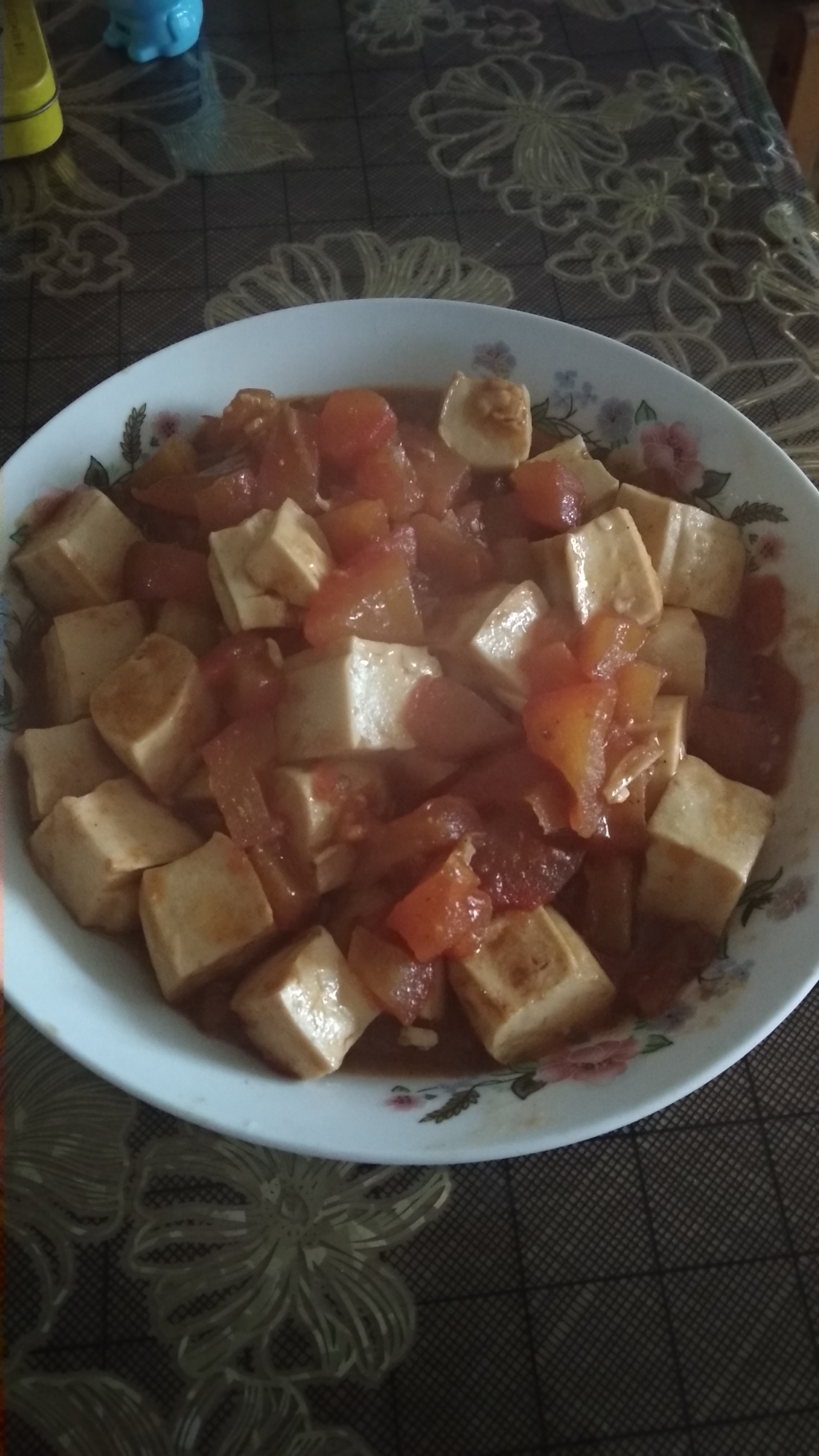 西红柿烧豆腐.的做法