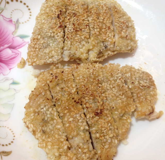 芝麻煎鸡胸