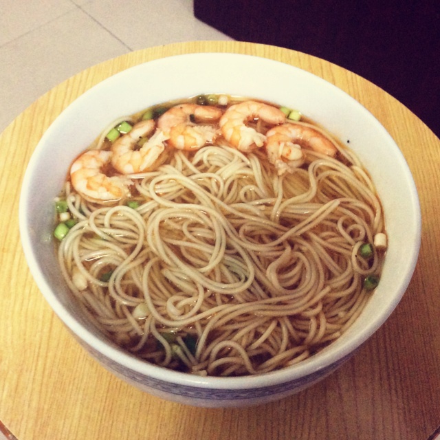 小葱麻油酱油面