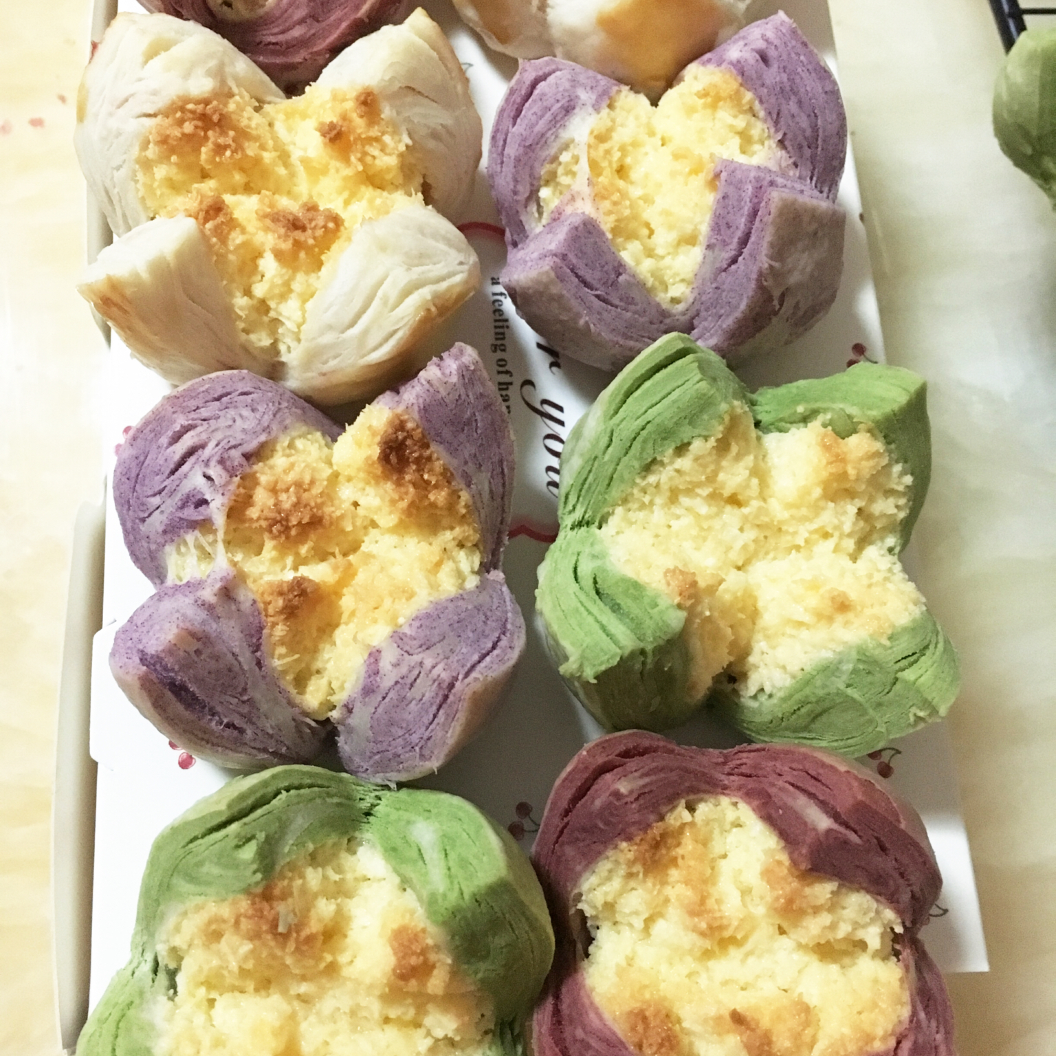 花开富贵之四种口味的椰蓉开口酥