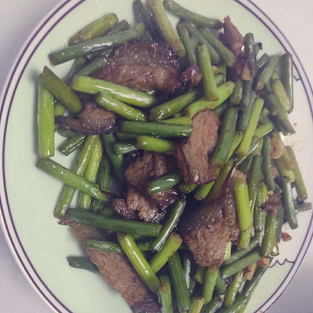 蒜苔炒肉