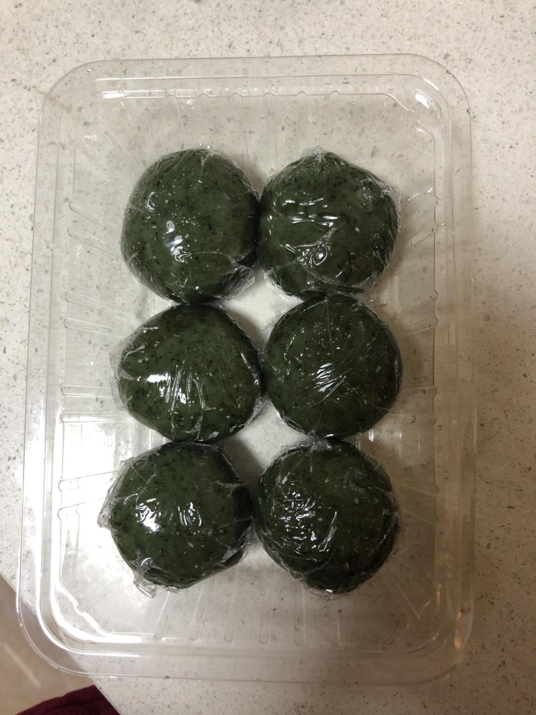 简单快手超Q豆沙青团